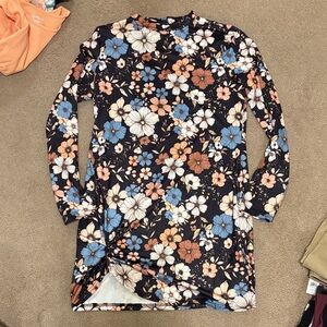 SHEIN floral Long Sleeve Dress